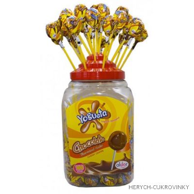 Lízátko Pin Pop čokoláda / 100 Ks