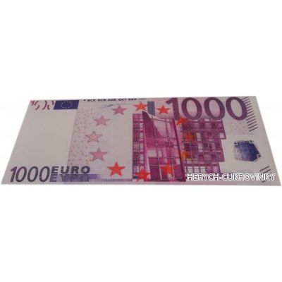 Bankovka Tisíc euro - čokolády 60g