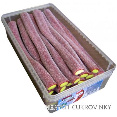 Pendrek Tubo jahodovo-banánový kyselý 55g / 28 Ks