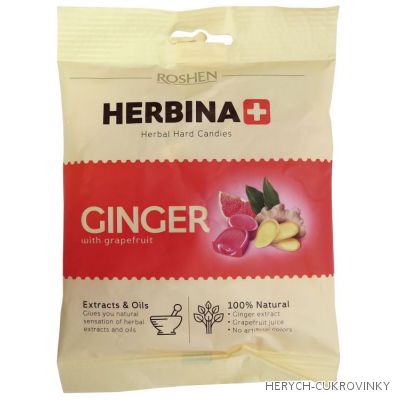 Herbina drops zázvor 80g