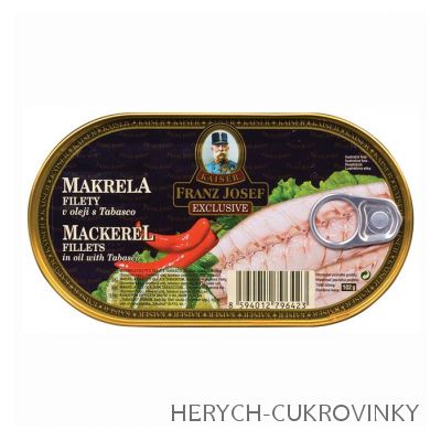 FJK Makrela filety v oleji s tabaskem 170 g