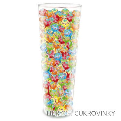 Lízátko ovocné mix 8g váza - 200Ks balení