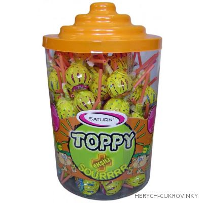 Lízátka Toppy kyselý mix 18g / 100 Ks