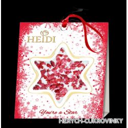 Heidi Star mini christmas 15g - bílá s brusinkou