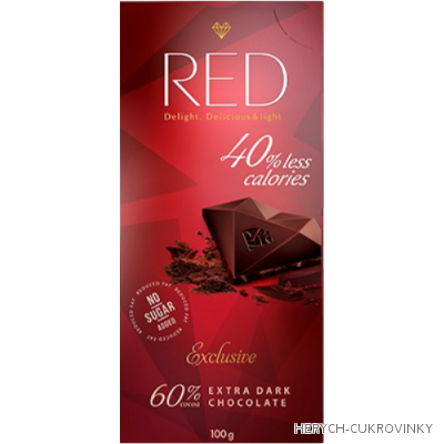 RED hoř. čok. 60 % - 100g