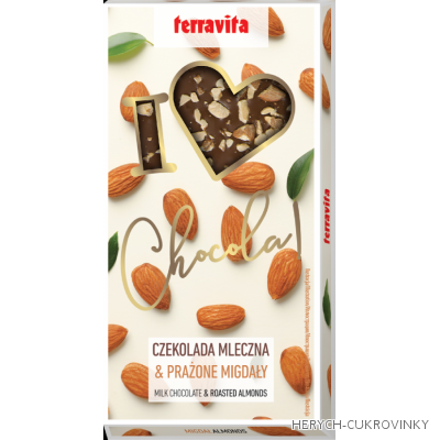Terravita čok. ml. čok. mandle 96g