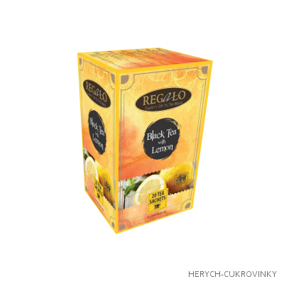 Regalo černý citrónový čaj porcovaný 40g