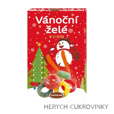 Vánoční želé v cukru 210g