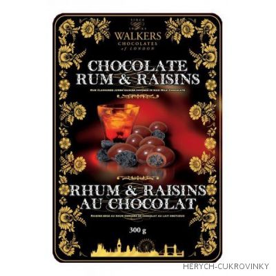 Walkers Rum and Raisins plech 250g