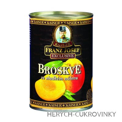 FJK Broskvový kompot ve sladkém nálevu 425ml