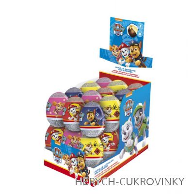 Vajíčko Paw patrol čok. / 24 Ks