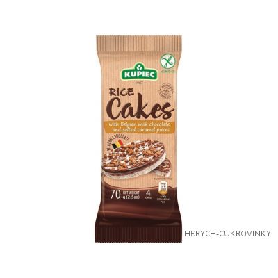 Rýžové chlebíčky s belg. čok. a karamelem 70g