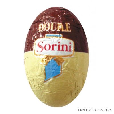Sorini vajíčka bílo-mléčná čok. plněná nug. s oříš. 1Kg / cca 166Ks