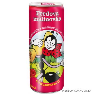 Ferda malinovka plech 250ml / 24 Ks