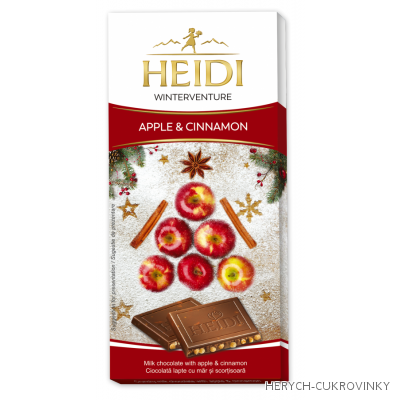 Heidi  Čokoláda winter-jablko a skořice 90g