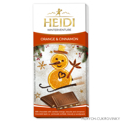Heidi  Čokoláda winter-pomeranč a skořice 90g