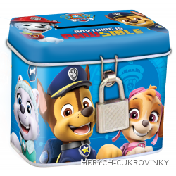 Plechová pokladnička Paw patrols cookies 10g
