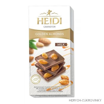 Heidi Grand´Or almonds čok. milk 100g