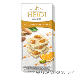 Heidi Grand´Or almonds,pistachio čok. white 100g