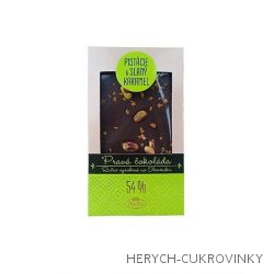 Čokoláda pistácie + slaný karamel 80g