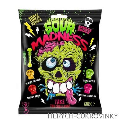 Madness sour černé 60g