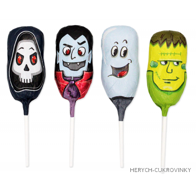 Halloweenské čok. lízátko 15g