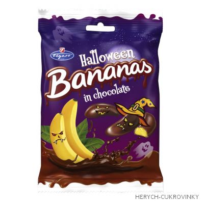 Mini banánky Halloween 75g