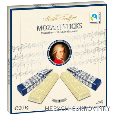 MT Grazioso Mozart bílá čok. 200g
