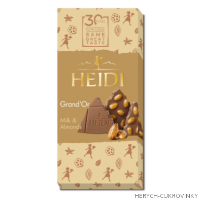 Heidi Grand´Or almonds čok. milk 100g