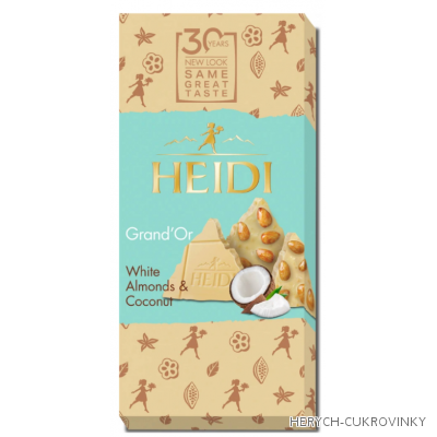 Heidi Grand´Or mandle, kokos, bílá čok. 100g