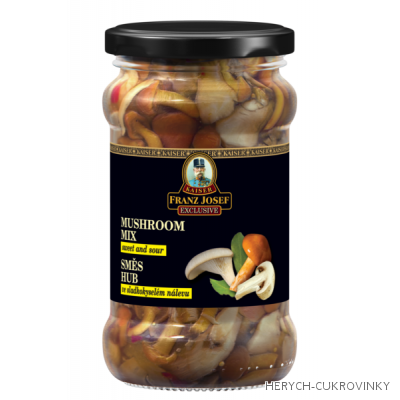 FJK Směs hub v kořeněném sladkokyselém nálevu 280g