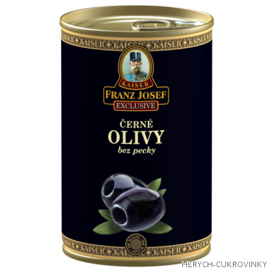FJK Černé olivy bez pecky 314g