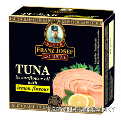 FJK Tuňák steak ve slunečnicovém oleji s citronem 80g