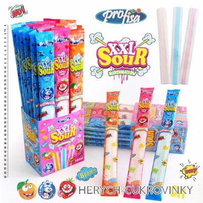 Marshmallows long sour 20 g / 30ks