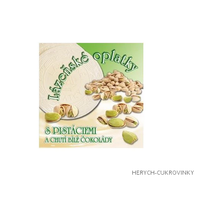 Lázeňské oplatky s pístáciemi 160g