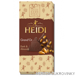Heidi Grand´Or almonds čok. dark 100g