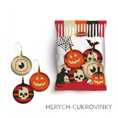 Halloween koule čok.ml.sáček 62,5g