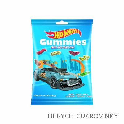 Hot Wheels želé bonb. 100g
