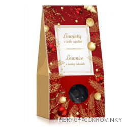 Vánoční brusinky v hoř. čok. 150g
