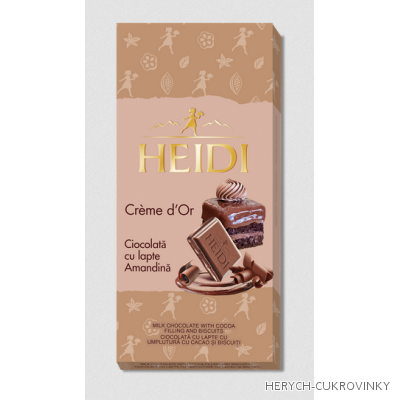 Heidi Creme dOr Ciocolata cu lapte Amandina 90g
