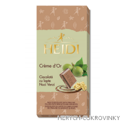 Heidi Creme dOr Ciocolata cu lapte Nuci Verzi 90g