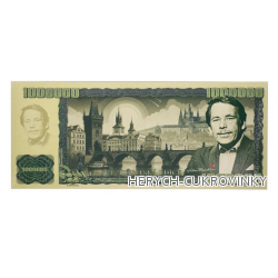 Bankovka Milion kčs Havel - čokoláda mléčná 60g