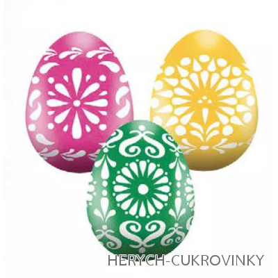 Vajíčko malované duté poch. 20g / 35 Ks