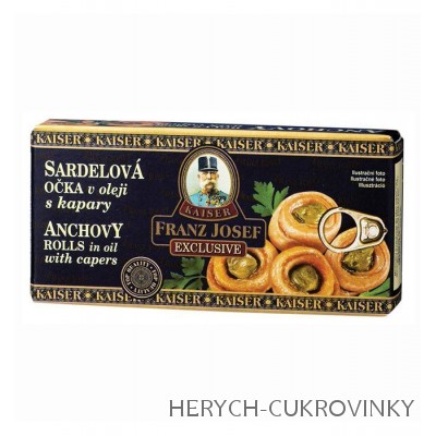 FJK Sardelová očka v oleji s kapary 45g