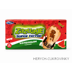 Zazuage lízátko s tetovánín - meloun 10g / 50Ks