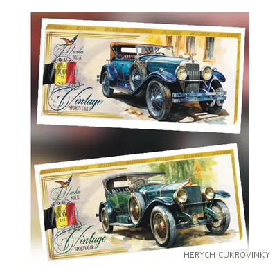 Vintage car 100g - mléčná čokoláda