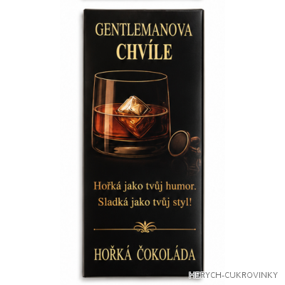 Gentleman 100g - hořká čokoláda