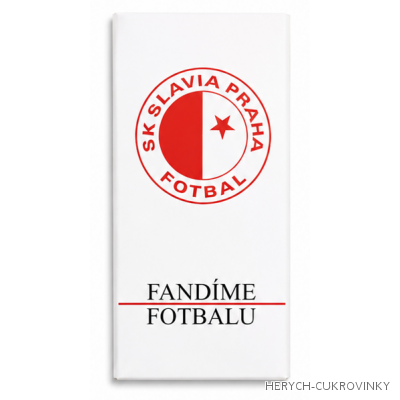 Slavia Praha 100g - hořká čokoláda