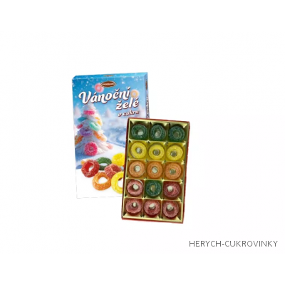 Vánoční želé v cukru 210g
