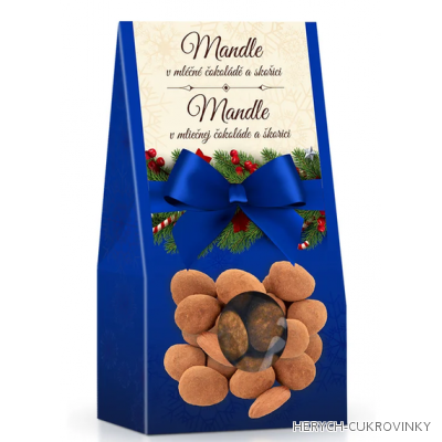 Vánoční mandle ve skořici modré 150g